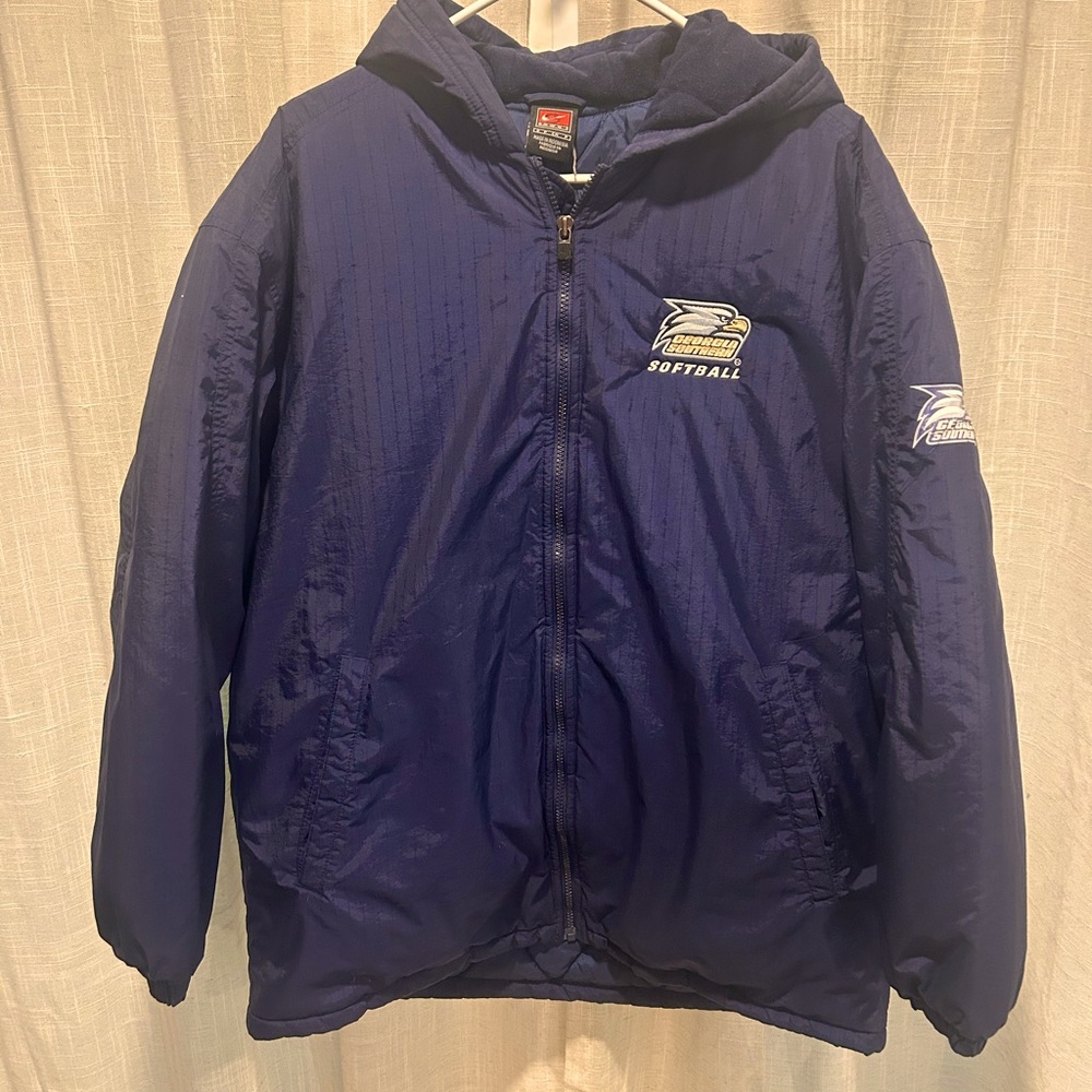 Georgia Southern University Softball, GSU, Eagles, GATA NIKE Puffer Jacket coat